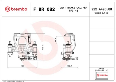 BREMBO F BR 082 EAN: 8020584548905.