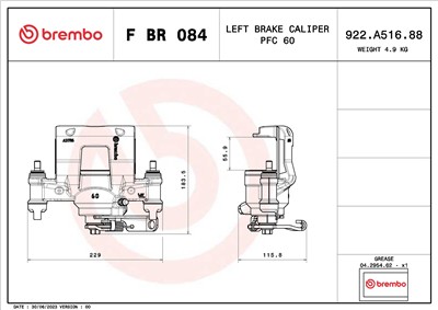 BREMBO F BR 084 EAN: 8020584548929.