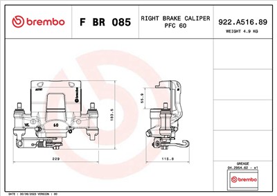 BREMBO F BR 085 EAN: 8020584548936.