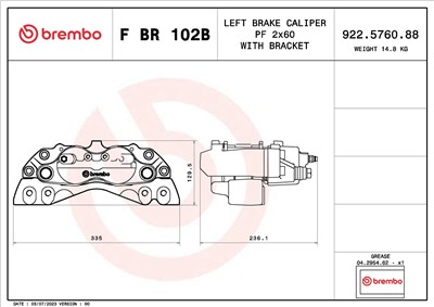 BREMBO F BR 102B EAN: 8020584551578.