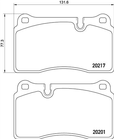 BREMBO P 02 002 Číslo výrobce: 20201. EAN: 8020584110164.