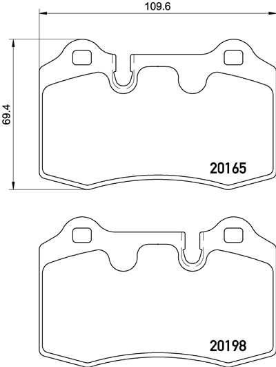 BREMBO P 02 003 Číslo výrobce: 20198. EAN: 8020584110171.
