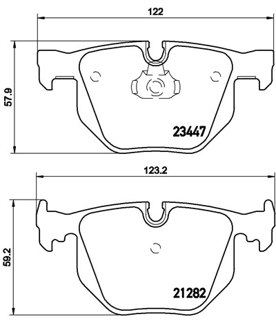 BREMBO P 06 029 Číslo výrobce: 23447. EAN: 8020584050293.
