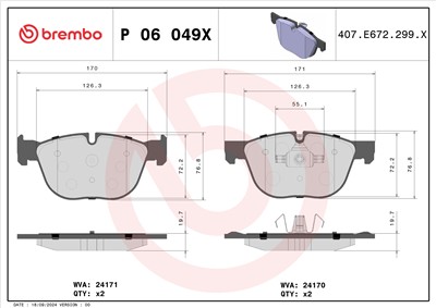 BREMBO P 06 049X EAN: 8020584121405.