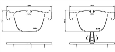 BREMBO P 06 053 Číslo výrobce: 24695. EAN: 8020584090176.