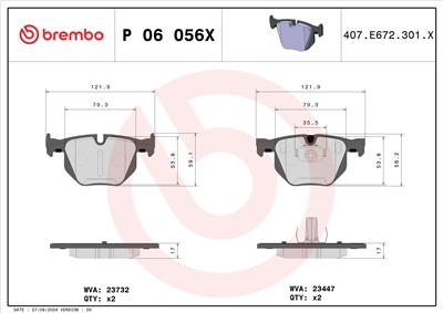 BREMBO P 06 056X EAN: 8020584121412.