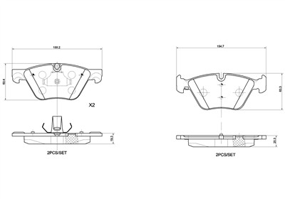 BREMBO P 06 060X Číslo výrobce: 23794. EAN: 8020584134665.