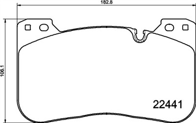 BREMBO P 06 100 Číslo výrobce: 22441. EAN: 8020584087251.
