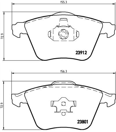 BREMBO P 10 012 Číslo výrobce: 23912. EAN: 8020584060117.