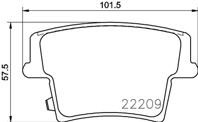 BREMBO P 11 040 Číslo výrobce: 22209. EAN: 8020584081143.