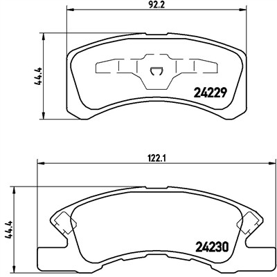 BREMBO P 16 011 Číslo výrobce: 24229. EAN: 8020584060216.