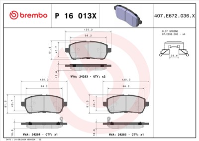 BREMBO P 16 013X EAN: 8020584114933.