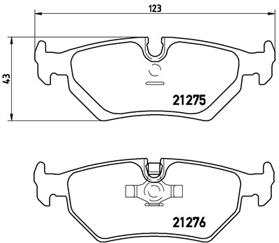 BREMBO P 23 062 Číslo výrobce: 21275. EAN: 8020584051320.