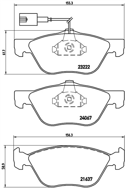 BREMBO P 23 112 Číslo výrobce: 23222. EAN: 8020584060254.