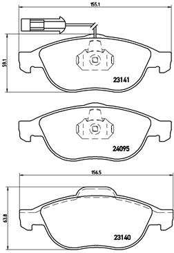 BREMBO P 23 114 Číslo výrobce: 23141. EAN: 8020584060278.
