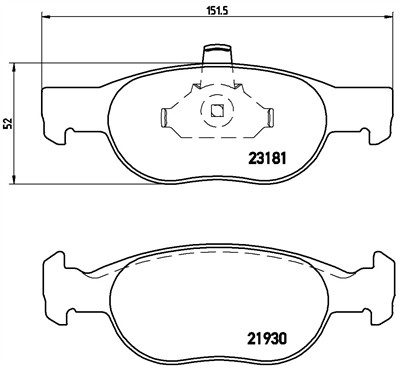 BREMBO P 23 125 Číslo výrobce: 21930. EAN: 8020584060384.