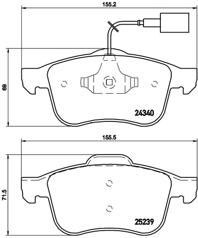 BREMBO P 23 132 Číslo výrobce: 25239. EAN: 8020584102930.