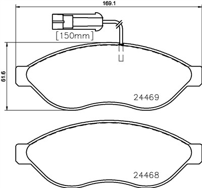 BREMBO P 23 143G Číslo výrobce: 24468. EAN: 8020584125144.