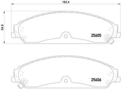 BREMBO P 23 149 Číslo výrobce: 25606. EAN: 8020584109632.
