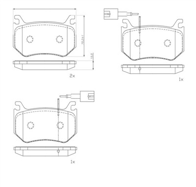 BREMBO P 23 184 Číslo výrobce: 22566. EAN: 8020584087374.