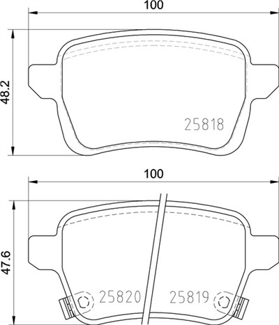 BREMBO P 23 190 Číslo výrobce: 25818. EAN: 8020584087572.