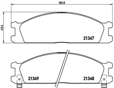 BREMBO P 24 026 Číslo výrobce: 21348. EAN: 8020584051986.