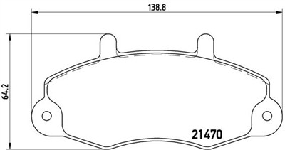 BREMBO P 24 032 Číslo výrobce: 21470. EAN: 8020584052044.