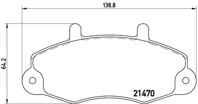 BREMBO P 24 032 Číslo výrobce: 21470. EAN: 8020584052044.