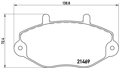 BREMBO P 24 033 Číslo výrobce: 21469. EAN: 8020584052051.
