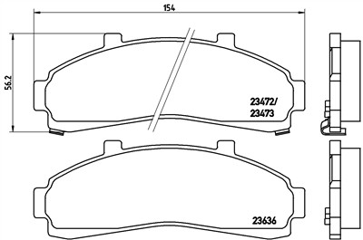 BREMBO P 24 041 Číslo výrobce: 23473. EAN: 8020584052136.