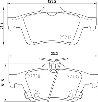 BREMBO P 24 216 Číslo výrobce: 22737. EAN: 8020584112861.