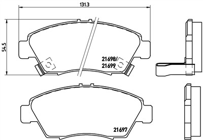 BREMBO P 28 024 Číslo výrobce: 21698. EAN: 8020584052587.