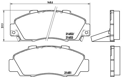 BREMBO P 28 026 Číslo výrobce: 21652. EAN: 8020584052600.