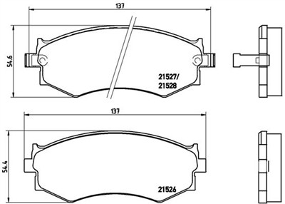 BREMBO P 30 002 Číslo výrobce: 21527. EAN: 8020584052723.