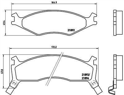 BREMBO P 30 006 Číslo výrobce: 21892. EAN: 8020584052761.