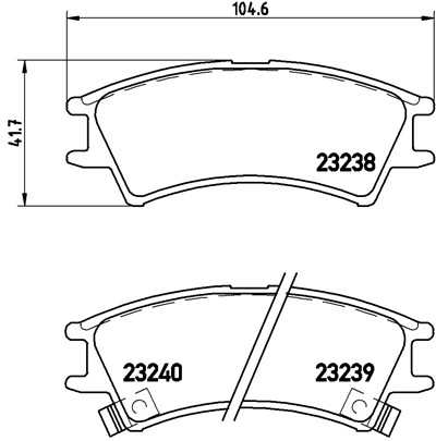 BREMBO P 30 011 Číslo výrobce: 23239. EAN: 8020584052815.