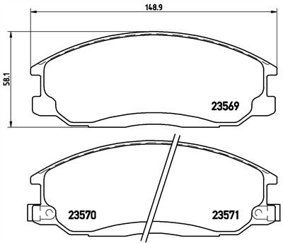 BREMBO P 30 013 Číslo výrobce: 23570. EAN: 8020584052839.