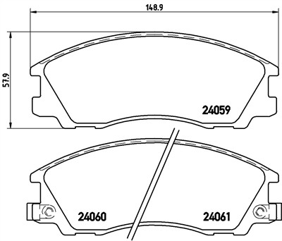 BREMBO P 30 017 Číslo výrobce: 24060. EAN: 8020584052877.