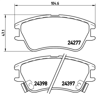 BREMBO P 30 027 Číslo výrobce: 24397. EAN: 8020584060650.