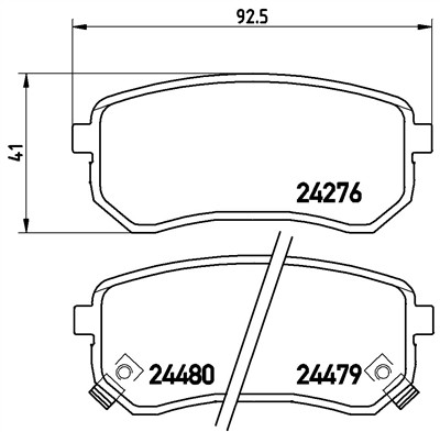 BREMBO P 30 033 Číslo výrobce: 24479. EAN: 8020584060711.