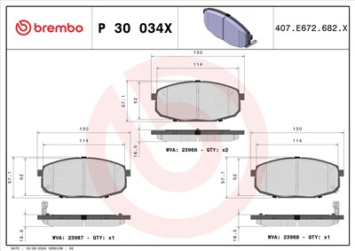 BREMBO P 30 034X EAN: 8020584121597.
