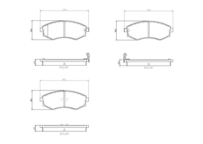 BREMBO P 30 097 Číslo výrobce: 22539. EAN: 8020584087794.
