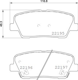 BREMBO P 30 105 Číslo výrobce: 22196. EAN: 8020584115053.