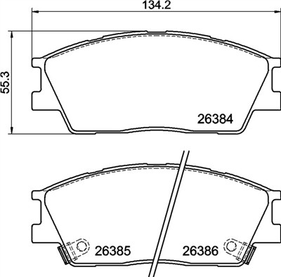 BREMBO P 30 126 Číslo výrobce: 26384. EAN: 8020584122815.