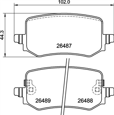 BREMBO P 30 139 Číslo výrobce: 26487. EAN: 8020584124314.