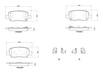 BREMBO P 30 146 EAN: 8020584125687.