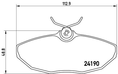 BREMBO P 36 015 Číslo výrobce: 24190. EAN: 8020584053089.