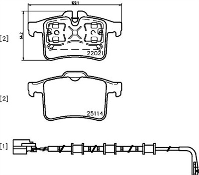 BREMBO P 36 034 Číslo výrobce: 22021. EAN: 8020584084182.
