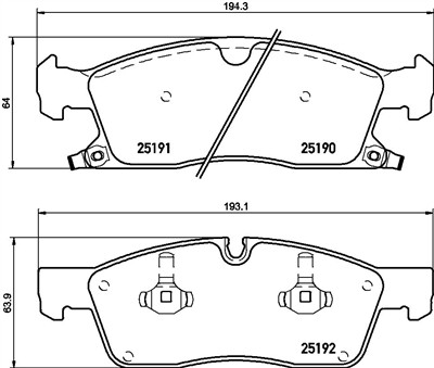 BREMBO P 37 015 Číslo výrobce: 25190. EAN: 8020584103173.