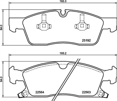 BREMBO P 37 027 Číslo výrobce: 22563. EAN: 8020584117934.